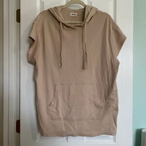 Pact women’s size XL cut-off sleeve hoodie 100% organic cotton